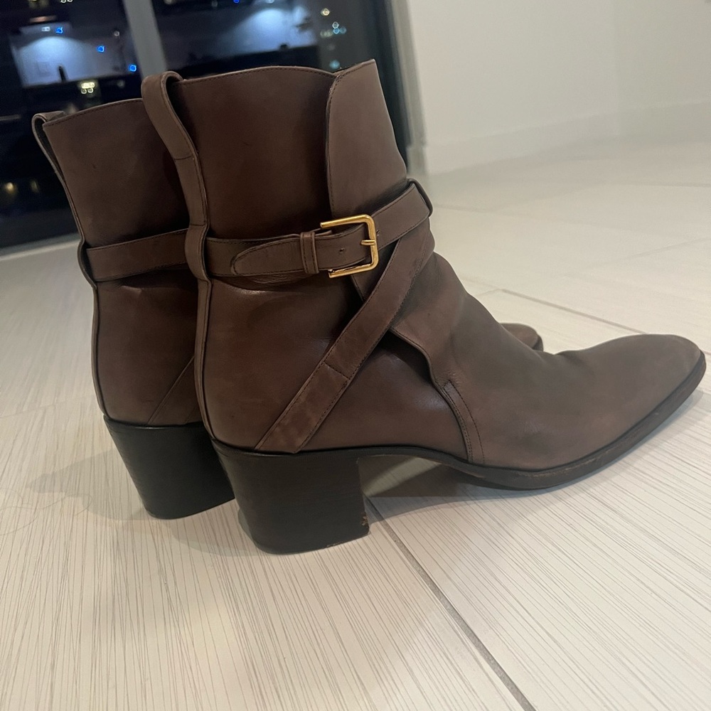 Vintage YSL Saint Laurent Brown Boots